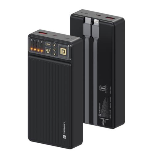 Portronics Luxcell Bind 20k 20000mAh Powerbank||UNBOXED||